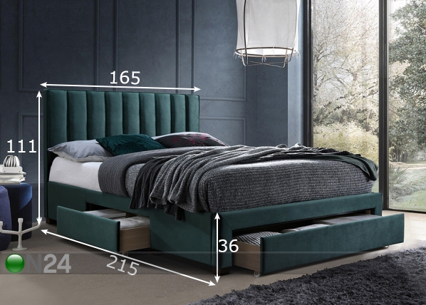 Kровать Grace 160x200 см размеры