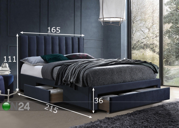 Kровать Grace 160x200 см размеры