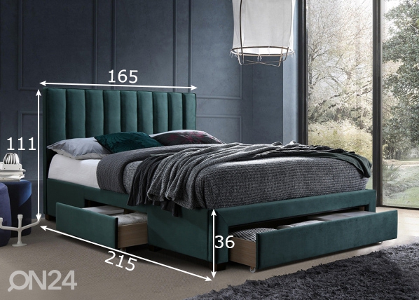 Kровать Grace с матрасом 160x200 cm размеры