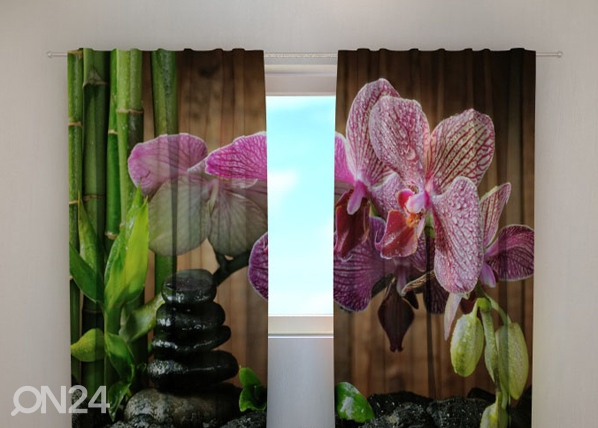 Läbipaistev kardin Sparkling orchid 240x220 cm