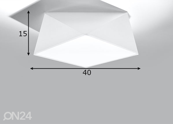 Laelamp Hexa 35, valge mõõdud