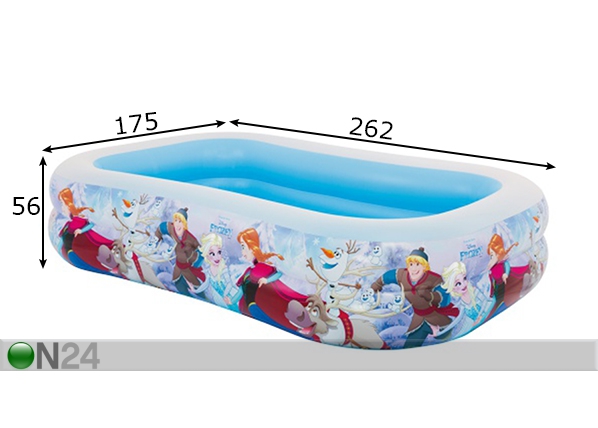 Lasten uima-allas Frozen 175x262 cm SG-247155  Sisustustavaratalo