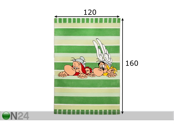 Lastevaip Asterix 120x180cm mõõdud