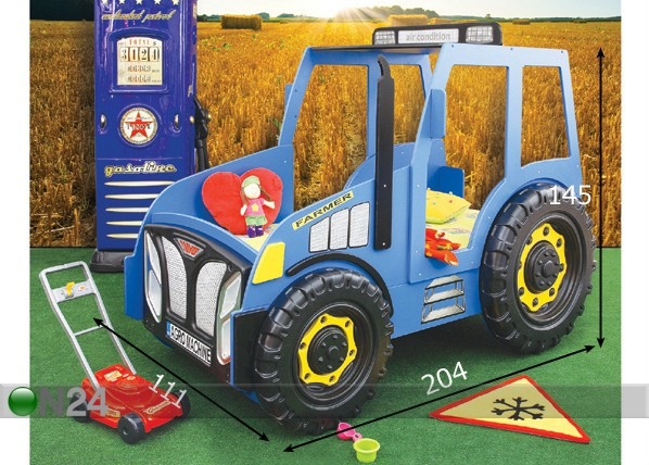 Lastevoodi komplekt Traktor 90x180 cm mõõdud