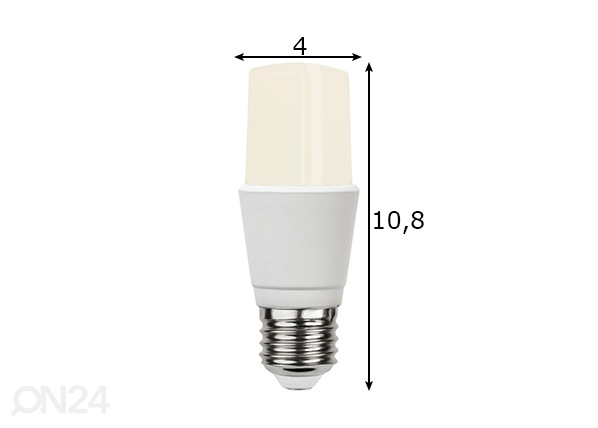 LED elektripirn E27 8,2 W mõõdud