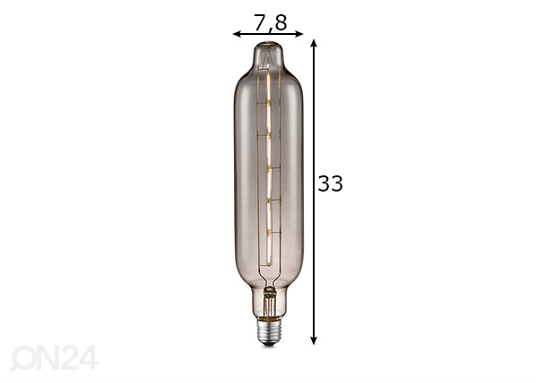 LED-pirn Tube, E27, 5W mõõdud