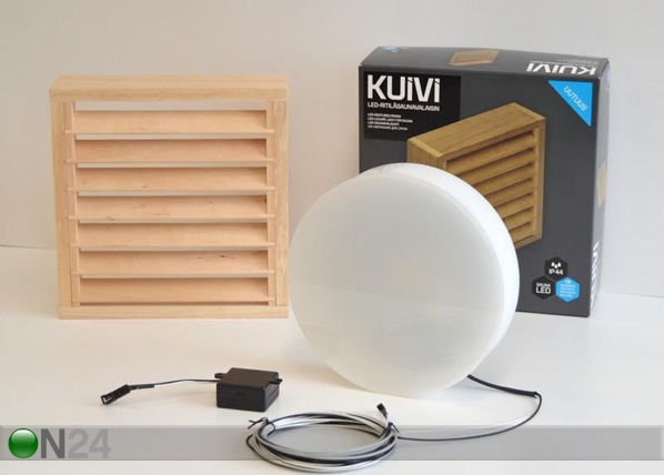 LED saunavalgusti puitrestiga Kuivi