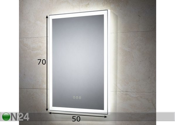 LED зеркало Destiny 70x50 см размеры
