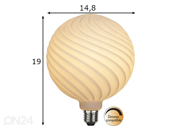 LED лампа E27 6 Вт размеры