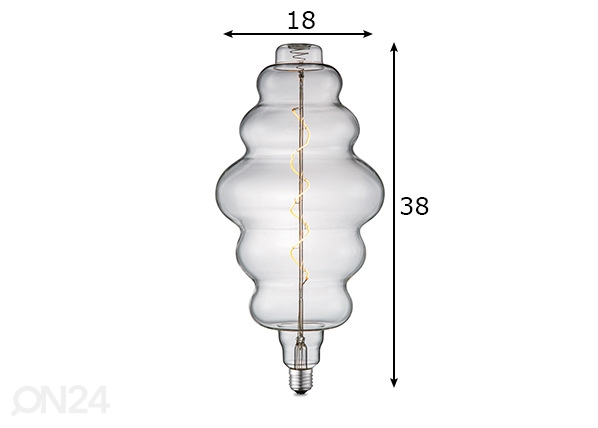 LED лампочка Cloud, E27, 4W размеры