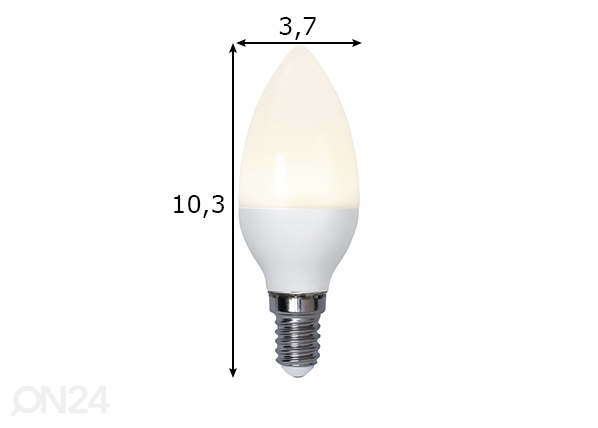 LED лампочка E14 5,5 Вт размеры