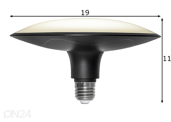 LED лампочка E27 25 Вт размеры