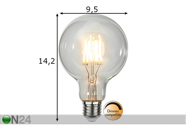 LED лампочка E27 4,7 Вт размеры