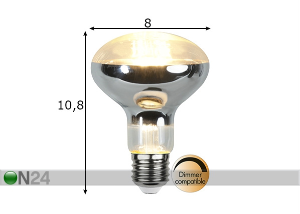 LED лампочка E27 7 Вт размеры