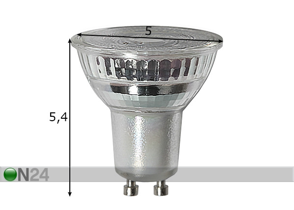 LED лампочка GU10 3 Вт размеры