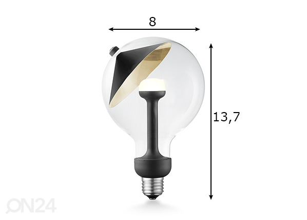 LED лампочка Move Me cone, E27, 3W размеры