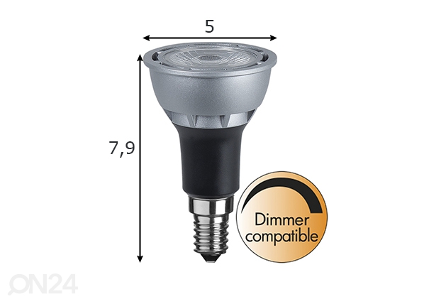 LED лампочка для точечного света E14 5 Вт размеры