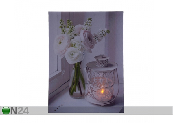 LED настенная картина Bouquet 70x50 см