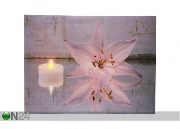 LED настенная картина Candle & Lily 30x40 см