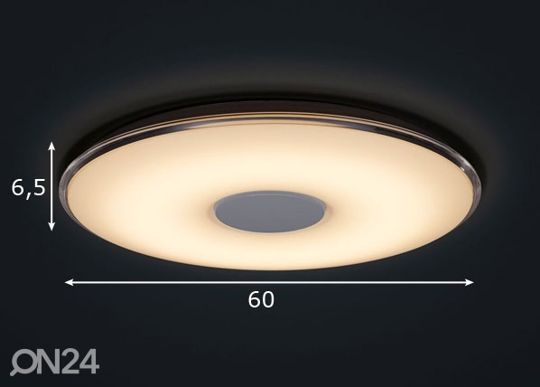 LED Плафоновый светильник Tokyo с пультом размеры