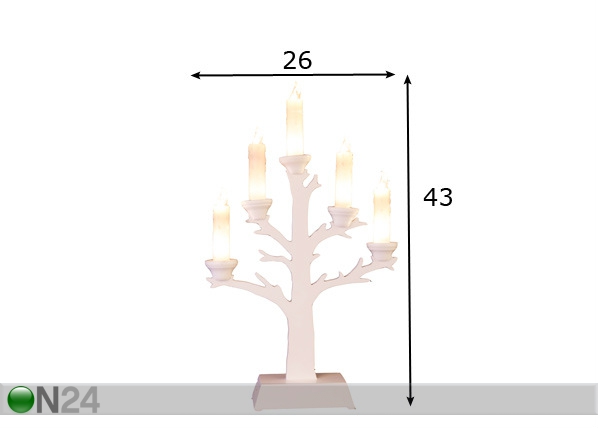 LED подсвечник Tree размеры