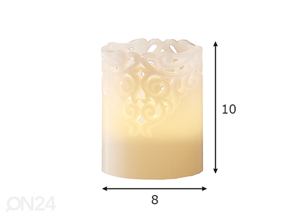 LED свеча Clary, белая размеры