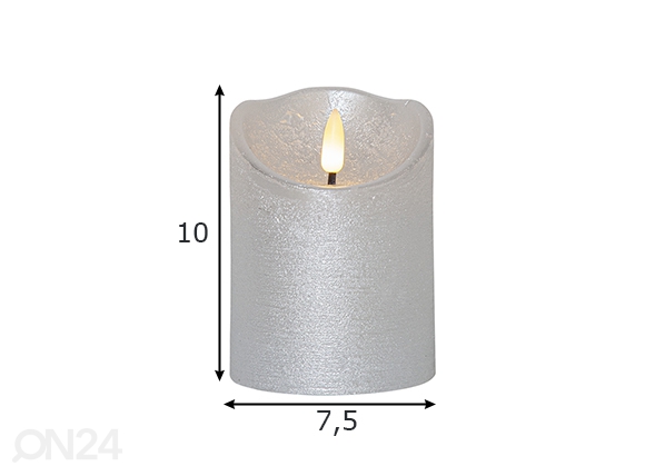LED свеча Flamme Rustic размеры