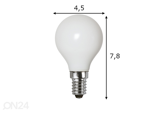 LED электрическая лампочка E14 5W размеры