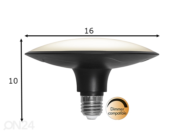 LED электрическая лампочка E27 20W dim размеры