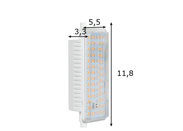 LED электрическая лампочка с наплавляемым светом R7 размеры