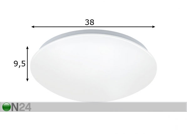 Liikumisanduriga plafoonvalgusti Giron-M, Ø38 cm mõõdud