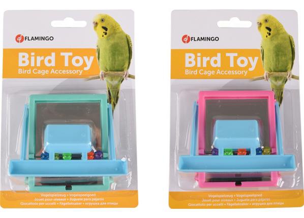 Lindude mänguasi peegel õrrega 10x7x9 cm