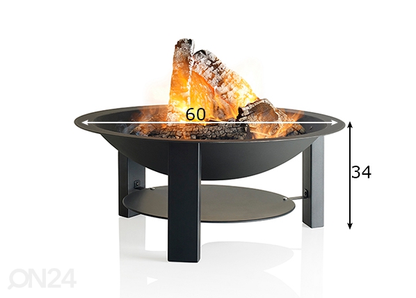 Lõkkealus Barbecook Modern Ø 60 cm mõõdud