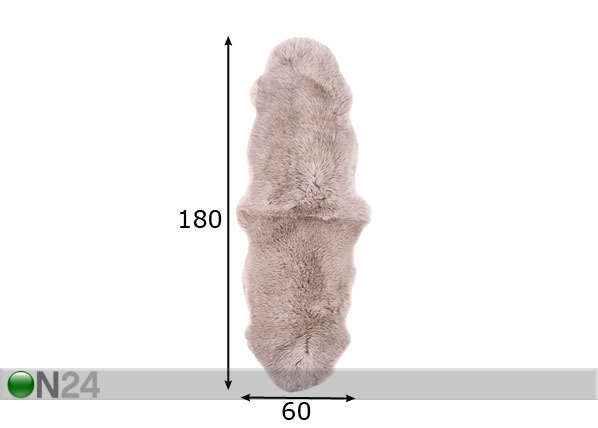 Meriino lambanahk beež 50x180 cm mõõdud