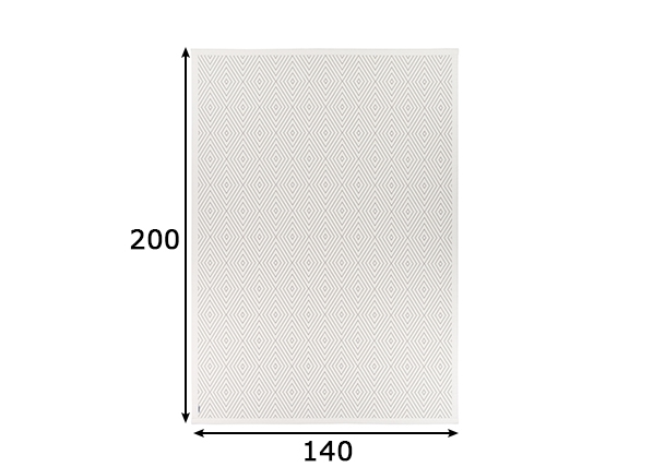 Narma newWeave® шенилловый ковер Kalana white 140x200 cm размеры