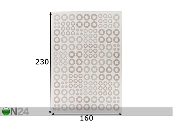 Narma newWeave® шенилловый ковер Kupu white 160x230 cm размеры