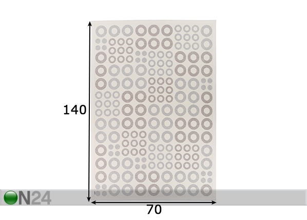 Narma newWeave® шенилловый ковер Kupu white 70x140 cm размеры