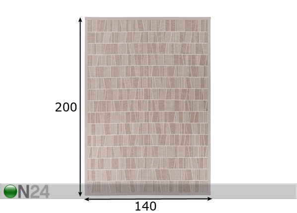 Narma newWeave® шенилловый ковер Kursi beige 140x200 cm размеры