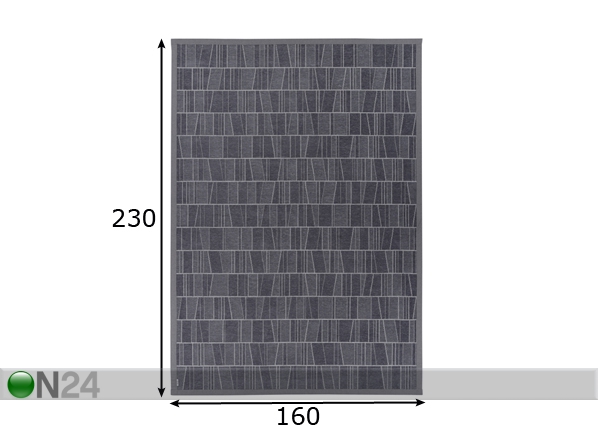 Narma newWeave® шенилловый ковер Kursi grey 160x230 cm размеры