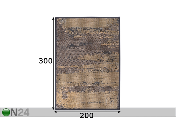 Narma newWeave® шенилловый ковер Nehatu gold 200x300 cm размеры