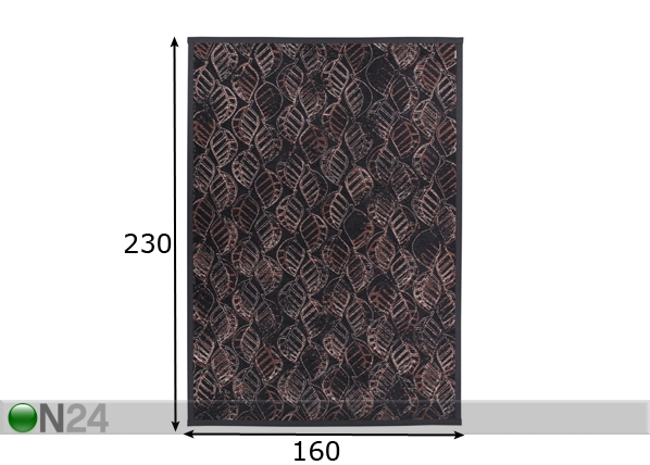 Narma newWeave® шенилловый ковер Niidu carbon 160x230 cm размеры