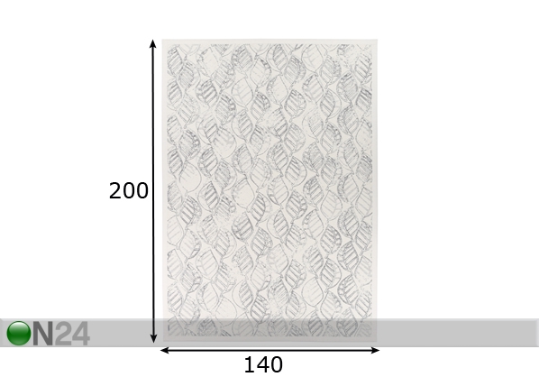 Narma newWeave® шенилловый ковер Niidu white 140x200 cm размеры