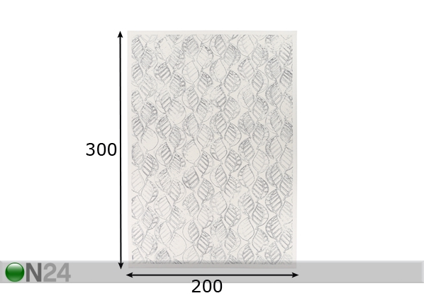 Narma newWeave® шенилловый ковер Niidu white 200x300 cm размеры