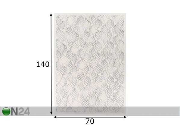 Narma newWeave® шенилловый ковер Niidu white 70x140 cm размеры