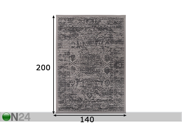 Narma newWeave® шенилловый ковер Palmse linen 140x200 cm размеры