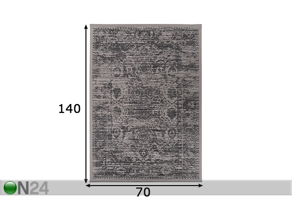 Narma newWeave® шенилловый ковер Palmse linen 70x140 cm размеры