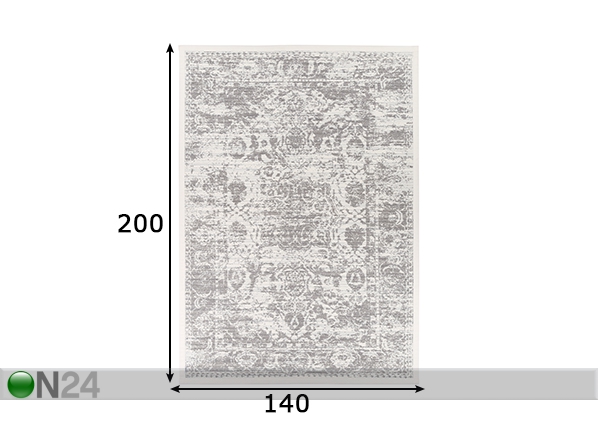 Narma newWeave® шенилловый ковер Palmse white 140x200 cm размеры