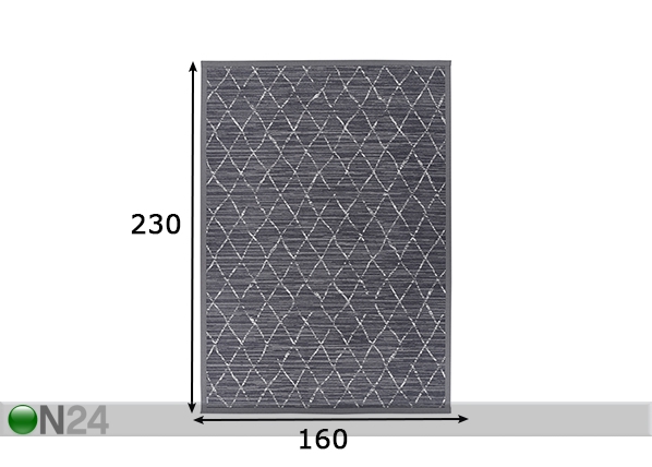 Narma newWeave® шенилловый ковер Vao grey 160x230 cm размеры