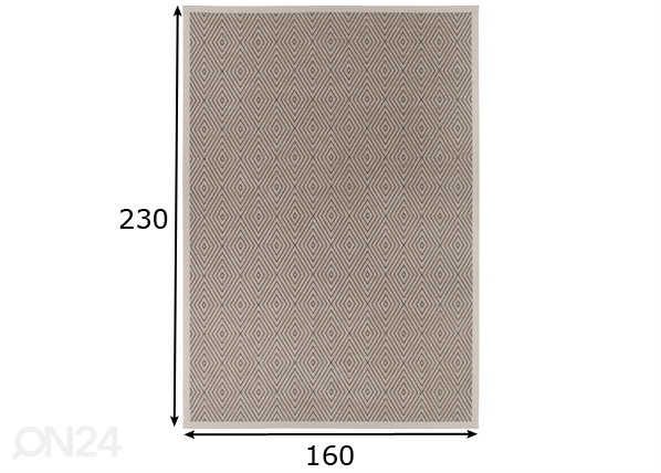 Narma smartWeave® ковер Kalana beige 160x230 см размеры