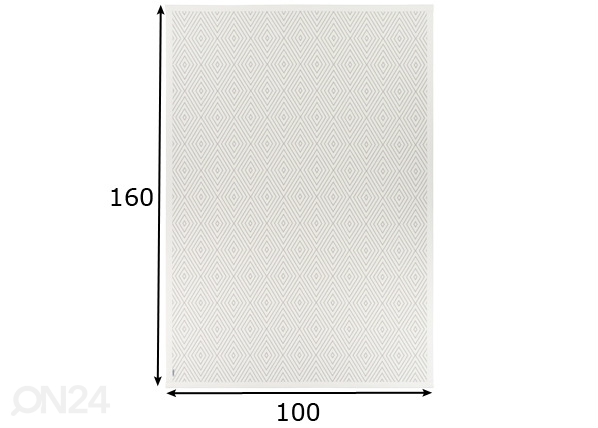 Narma smartWeave® ковер Kalana white 100x160 см размеры